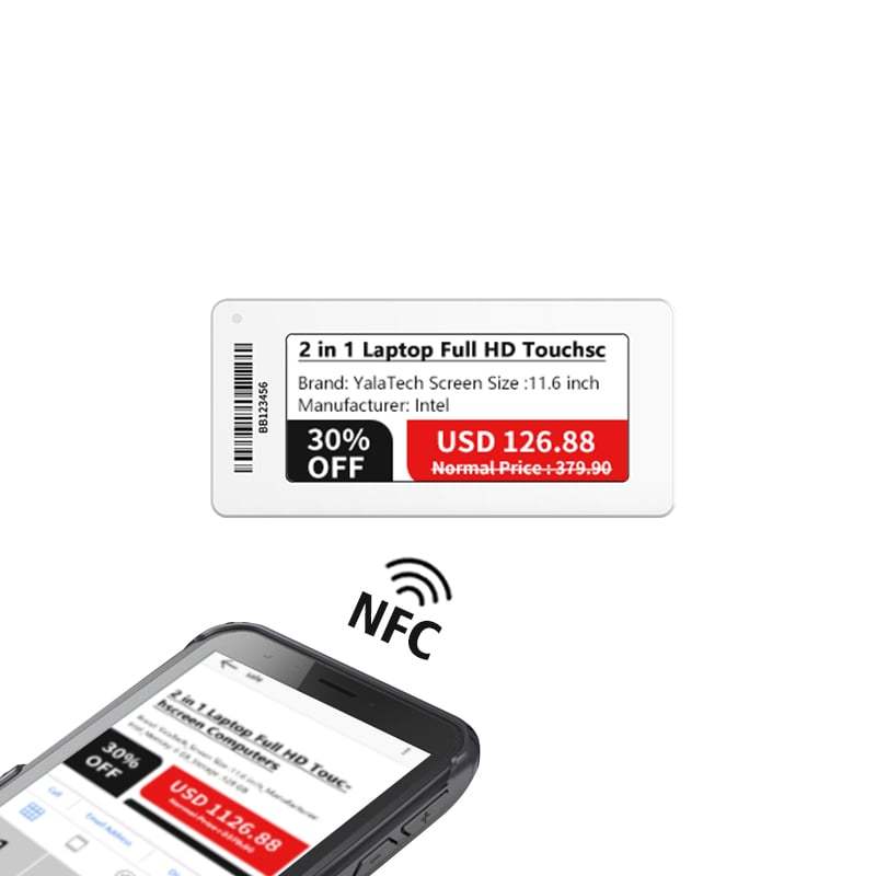 NFC Digitales Preisschild 2,66 Zoll