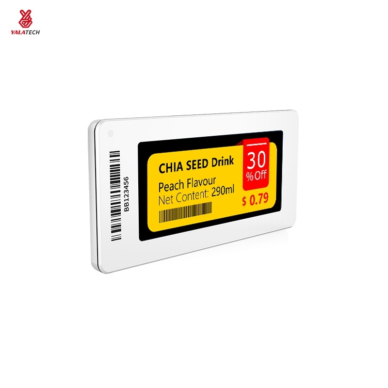 2,9 Zoll 4-farbiges elektronisches Regaletikett der Slim-Serie