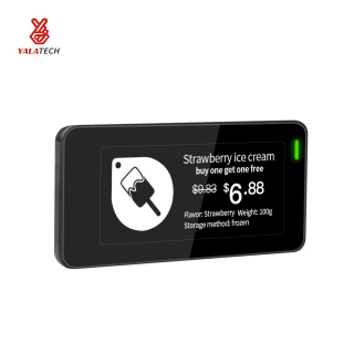 2,9 Zoll mehrsprachiges digitales Regaletikett für Gefrierschränke, wasserdicht