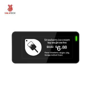 2,9 Zoll mehrsprachiges digitales Regaletikett für Gefrierschränke, wasserdicht