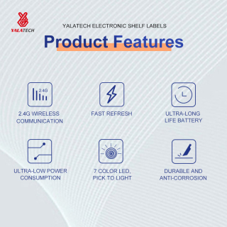 1,54 Zoll elektronisches Regaletikett