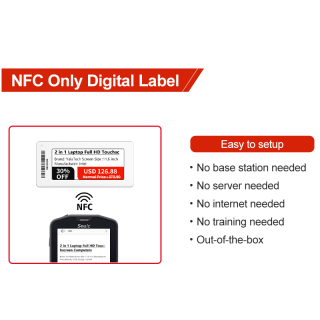 NFC Digitales Preisschild 2,66 Zoll