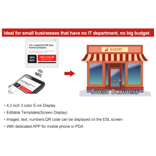 NFC Digitales Preisschild 4,2 Zoll